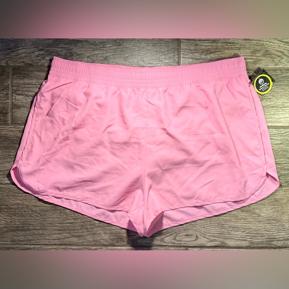 New Athletic Works DriWorks run shorts size XXL Strawberry Cream